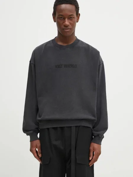 Axel Arigato hanorac de Distort Washed Sweatshirt barbati cu imprimeu negru