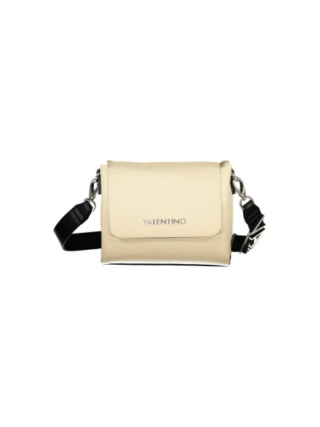Lniana torebka crossbody Valentino Bags beżowa