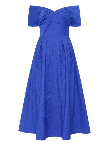 Rochie midi Rebecca Vallance până la genunchi de costum albastru