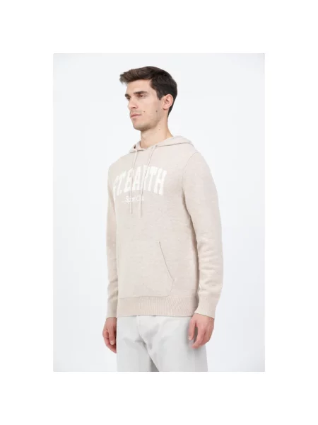 Bluza Mc2 Saint Barth z logo beżowa