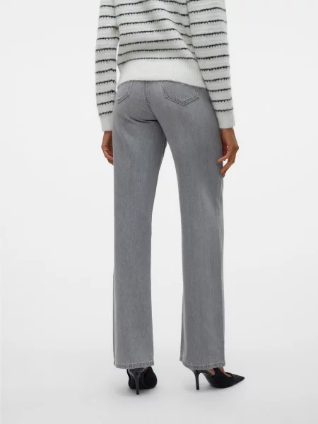Прямые джинсы Vero Moda серые