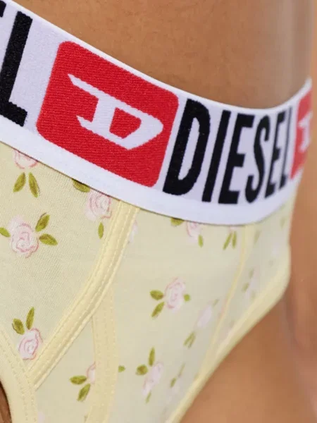 Chiloți briefs Diesel cu model floral cu imagine galben
