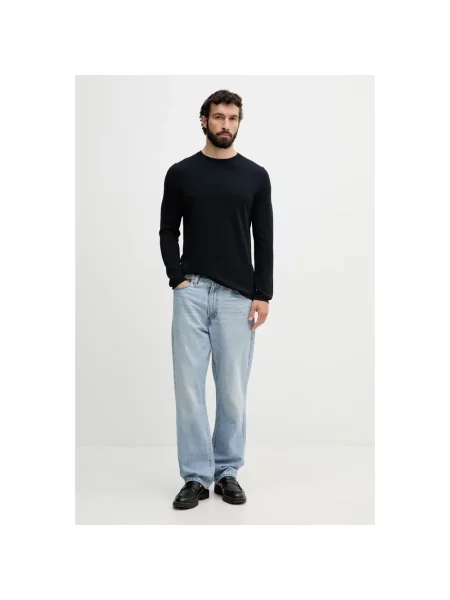 Dzianinowy sweter Marc O'polo niebieski