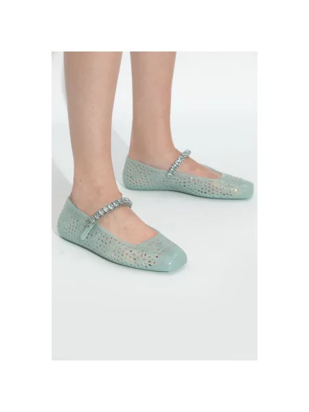 Balerinki Jimmy Choo zielone