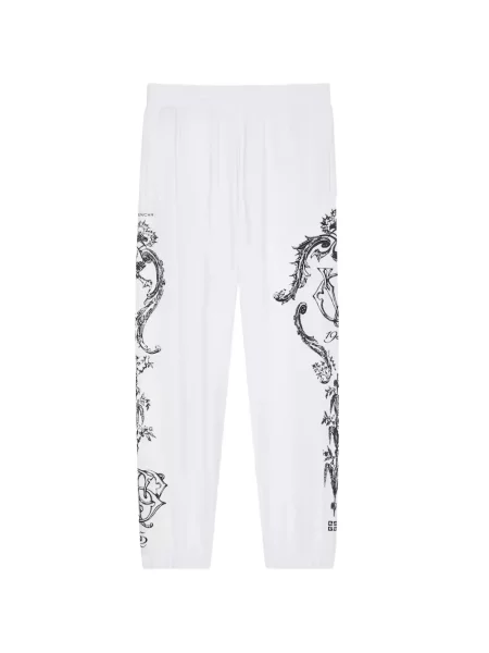 Pantaloni Givenchy cu imagine alb