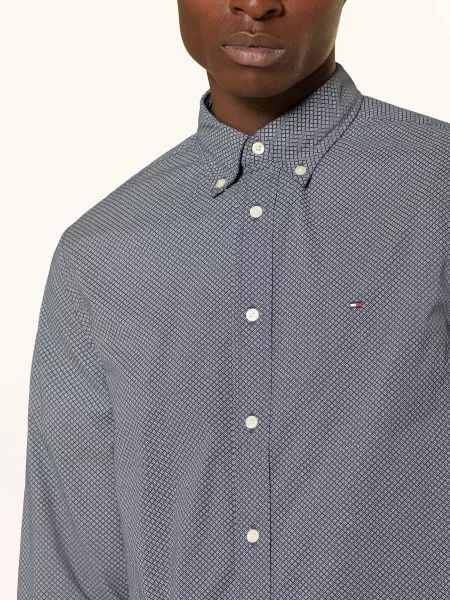 Tommy Hilfiger Koszula Regular Fit blau biała
