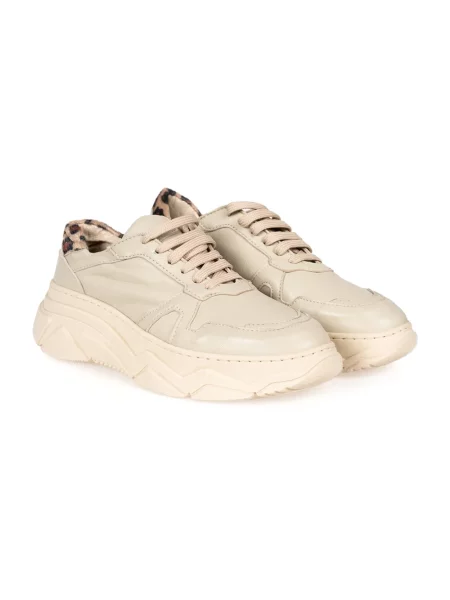 Sneakersy Liu Jo skórzane beżowe