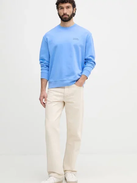 Calvin Klein Jeans mikina pánska modrá