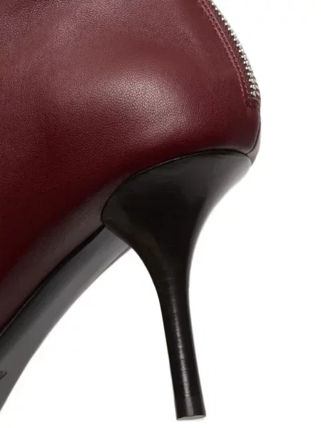 Botine Acne Studios din piele roșu