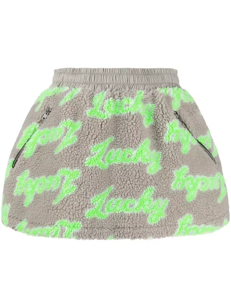 Fustă Natasha Zinko din material terry gri