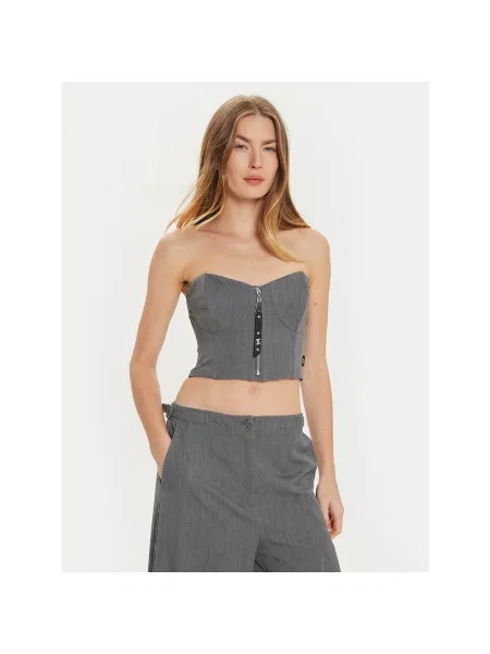TWINSET Top Slim Fit siva