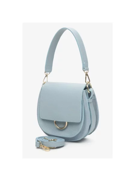 Шкіряна сумка Estro блакитна