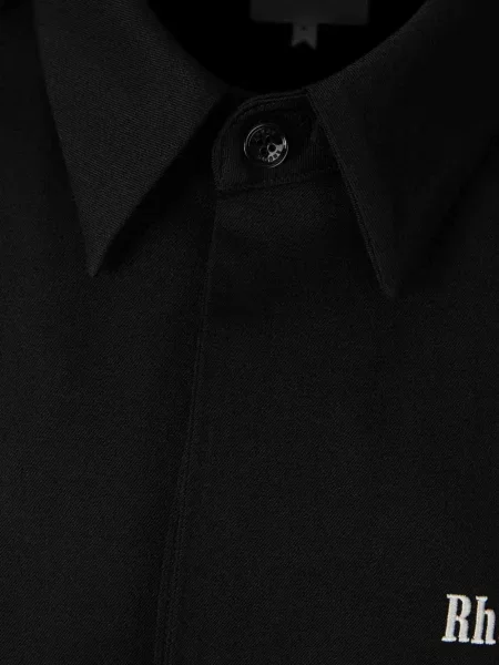 Geacă Rhude cu broderie de lână negru