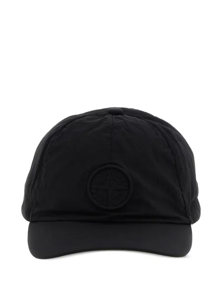 Czapka z daszkiem dziecięca Stone Island czarna