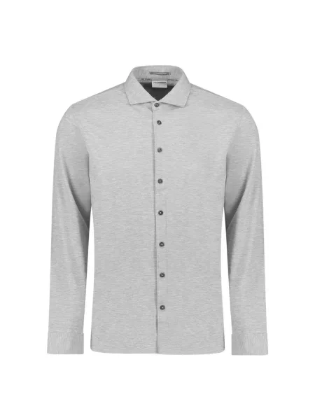 No Excess Košile melír šedý