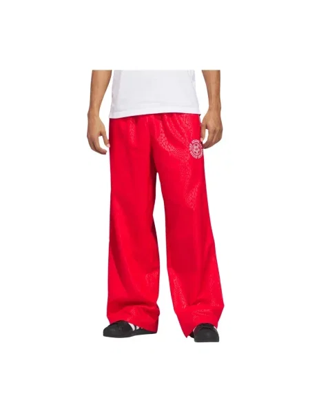 Spodnie dresowe Adidas do biegania czerwone