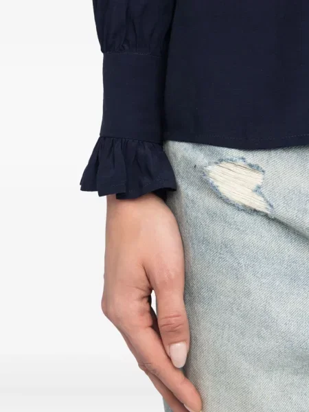 Cămașă Zadig&voltaire cu volane albastru