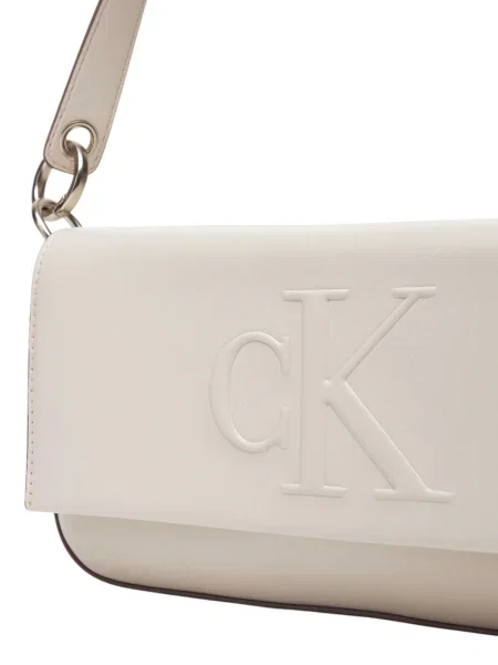 Crossbody torbica Calvin Klein Jeans bela