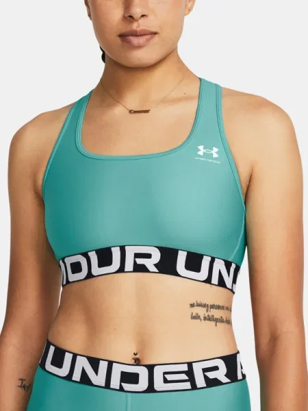 Olcsóbban. Fitness melltartó Under Armour HG Authentics Mid Branded radial turquoise/white. Méret: S fehér