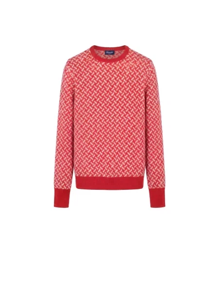 Sweter Drumohr czerwony