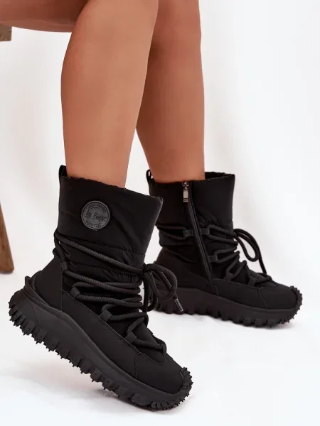 Kožne čizme za snijeg Lee Cooper crna