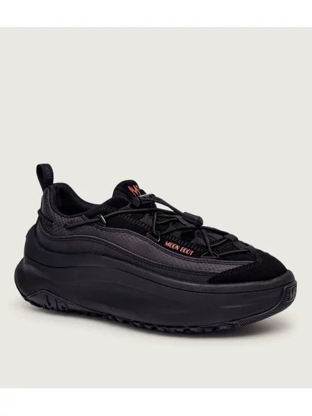 Moon Boot Sneakers MB Xlace | piele întoarsă negru