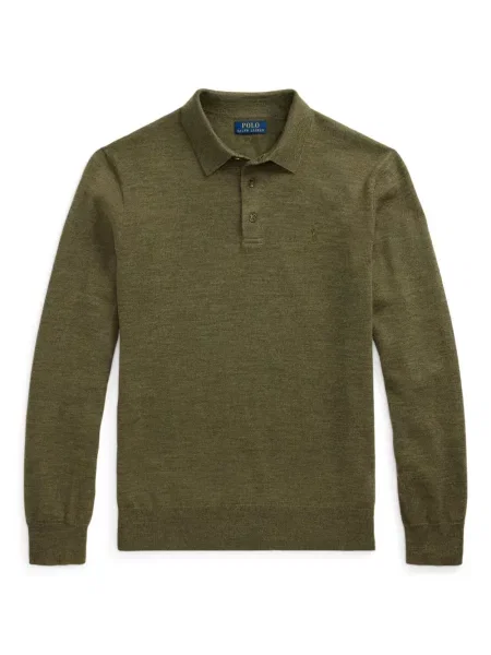 Μικρός κασκέτο Polo Ralph Lauren με χαμηλή μέση υφαίνω διαγωνίως πράσινο