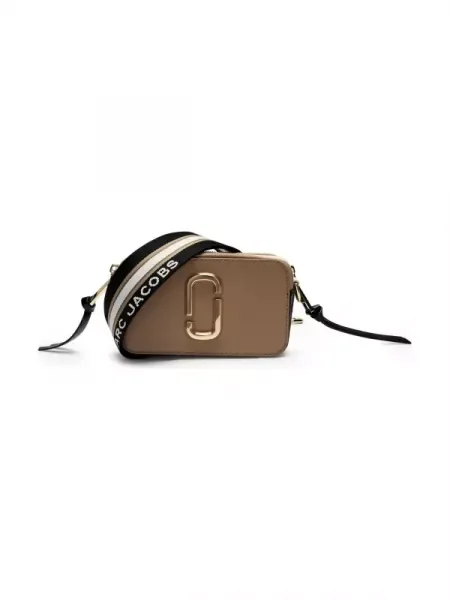 Marc Jacobs De piele geantă poștaș THE SNAPSHOT bej