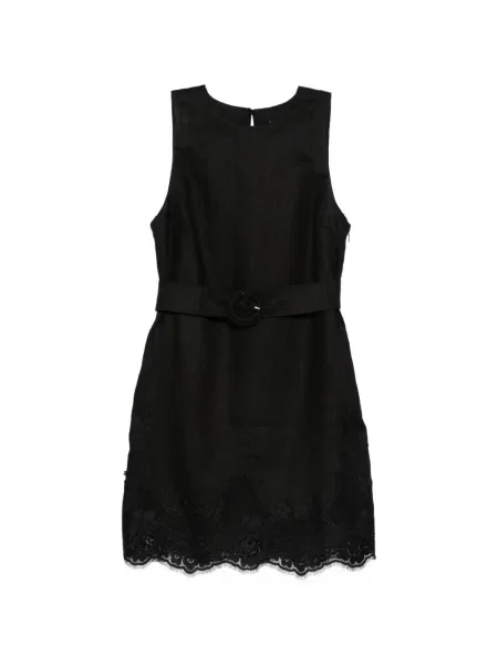 Rochie Twinset din dantelă de costum negru