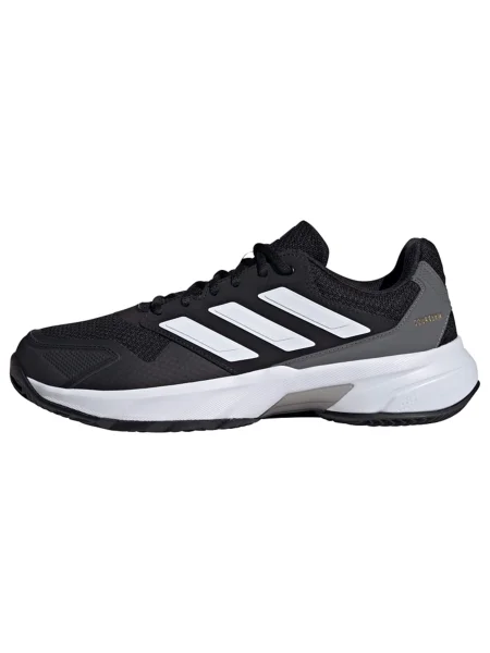 ADIDAS PERFORMANCE Sportiniai batai CourtJam Control 3 pilka / juoda balta