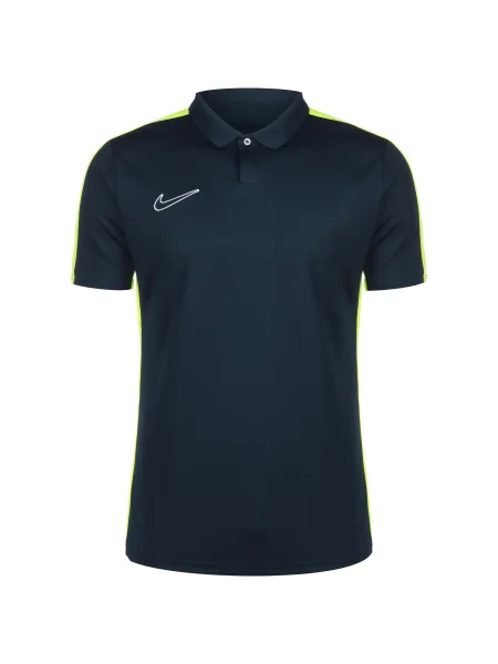 NIKE Funkcionalna majica Academy marine / svetlo rumena bela