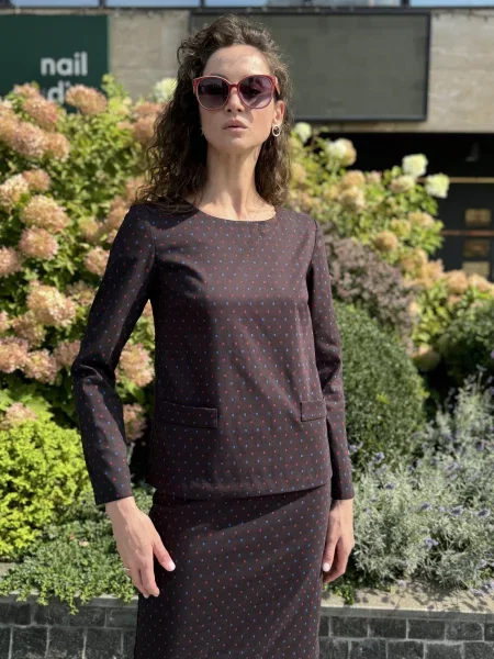 Блуза CAT ORANGE вовна/віскоза фіолетовий