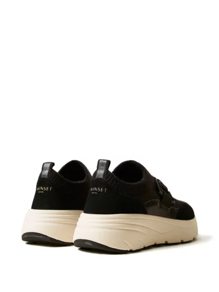 Sneakerși Twinset alergare negru