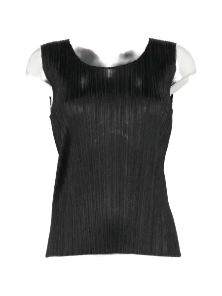 Top Pleats Please Issey Miyake negru