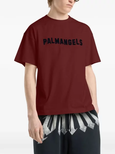 Tricou Palm Angels cu imagine roșu
