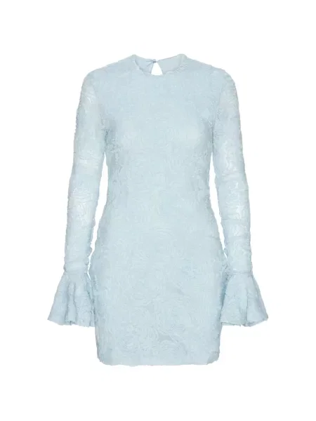 Rochie mini Rotate Birger Christensen cu model floral plasă de costum albastru