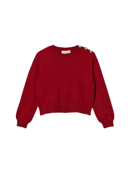 Sweter dziecięcy Twinset czerwony