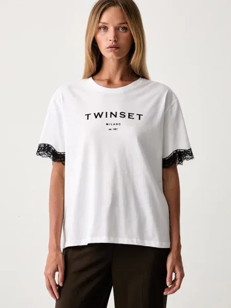 Twinset tricou din alb