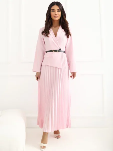 Rochie midi Rue Paris roz