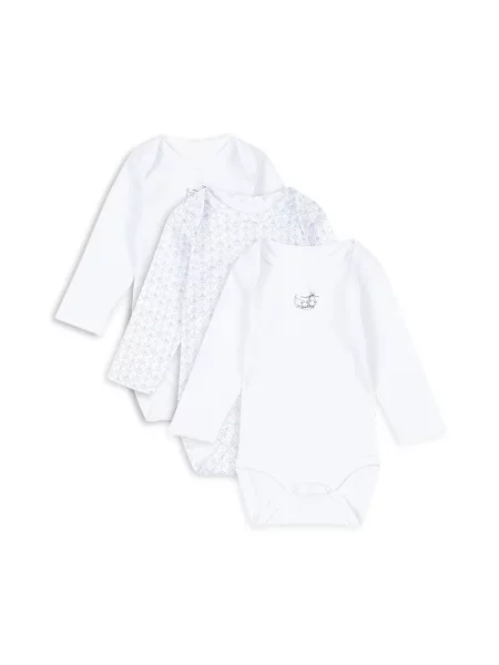 Fanga Fontana body bébi FIO 3 PACK LS BODY OCS csomag kék