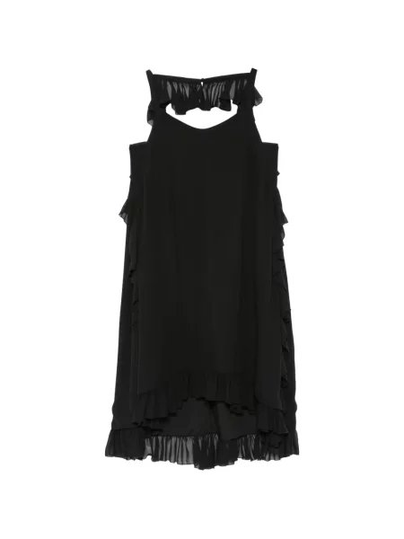 Rochie mini Jijil Jolie cu volane negru