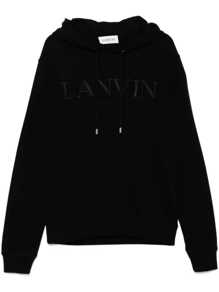 Hanorac Lanvin cu broderie negru