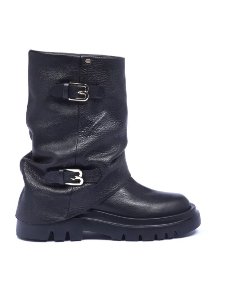 Buty do kostki Baldinini skórzane czarne