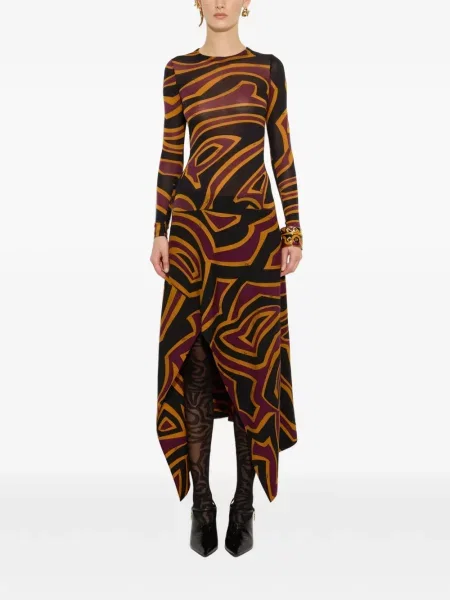 Rochie Pucci cu imagine din jerseu negru