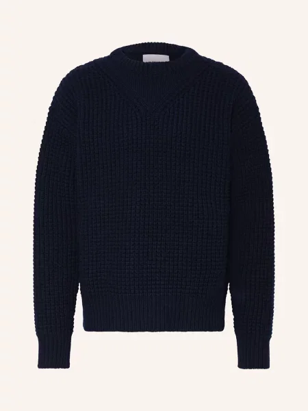 Jil Sander Sweter blau granatowy
