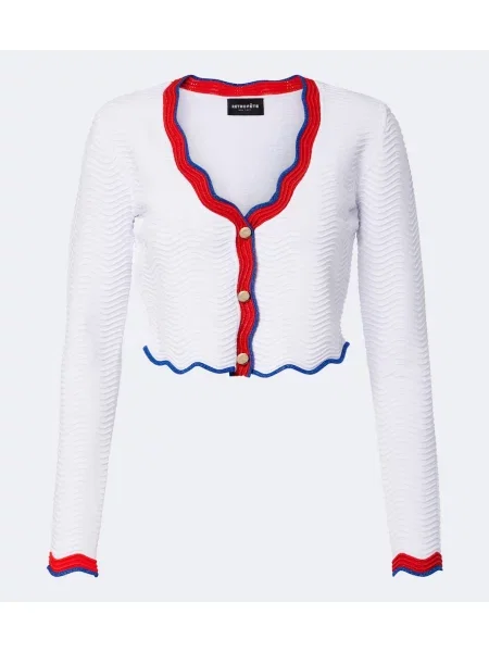 Cardigan Retrofete tricotate alb