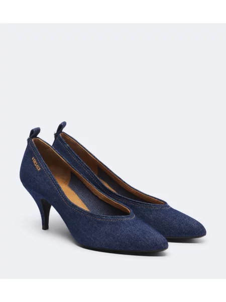 Pantofi cu toc Versace albastru