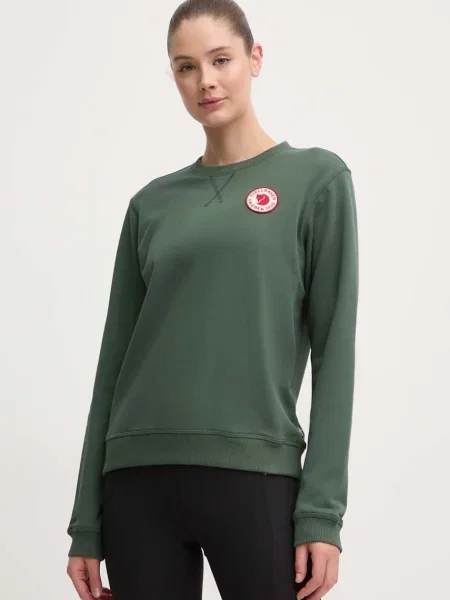 Пуловер Fjallraven с апликация зелено