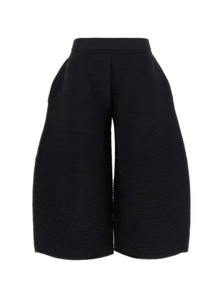 Pantaloni Issey Miyake tricotate negru