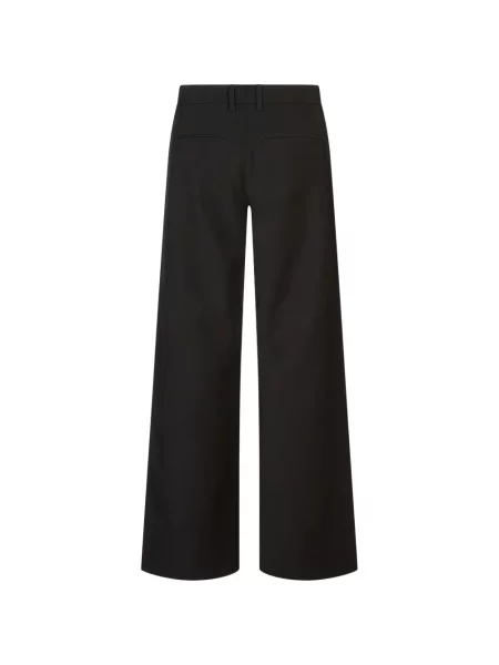 Pantaloni 's Max Mara din țesătură twill negru